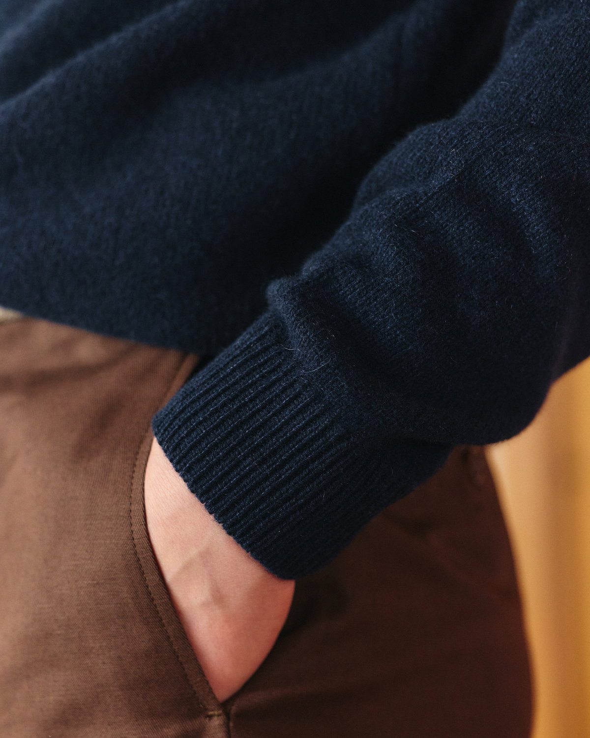 Le pull à col Cachemire