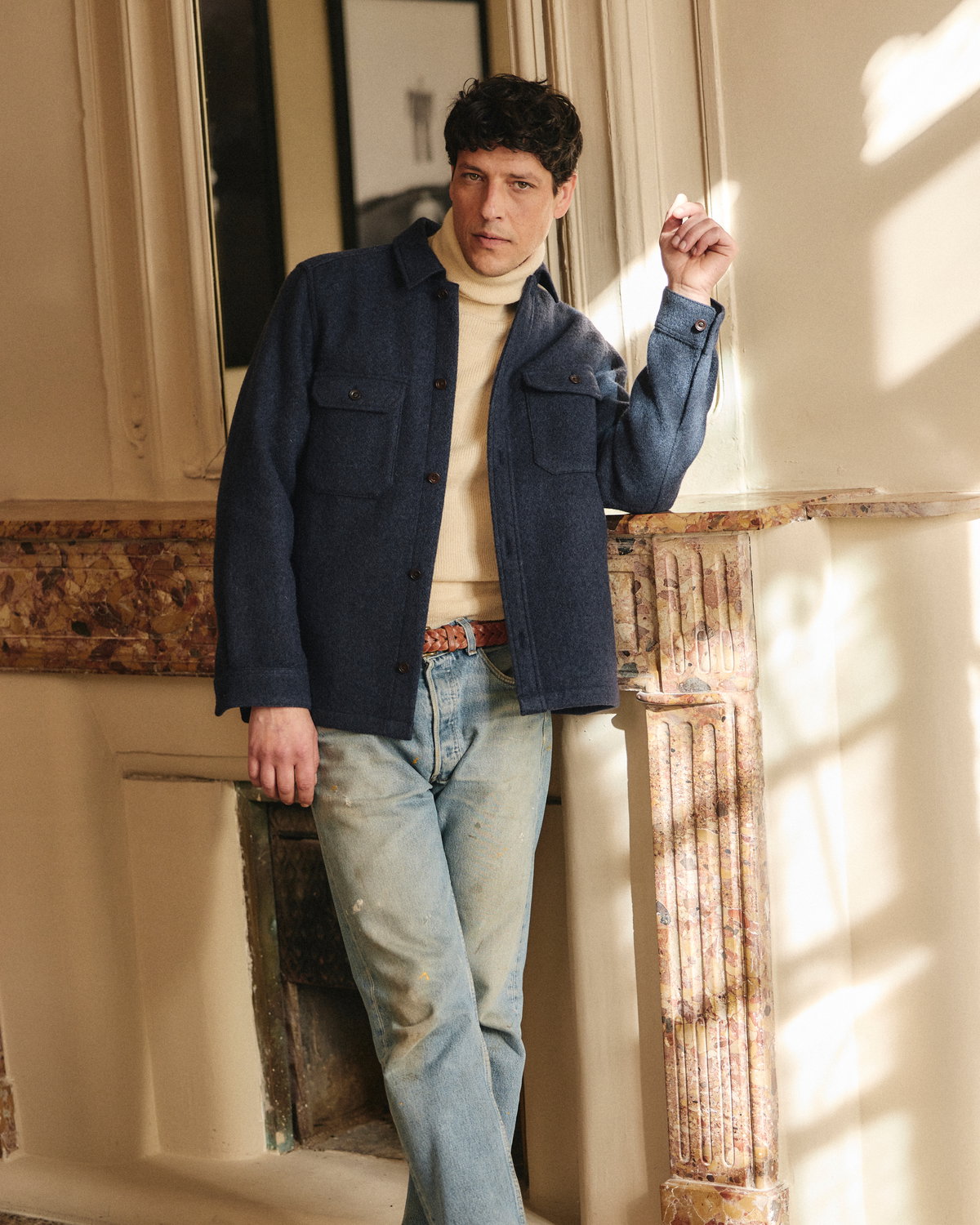 La camicia di lana giacca