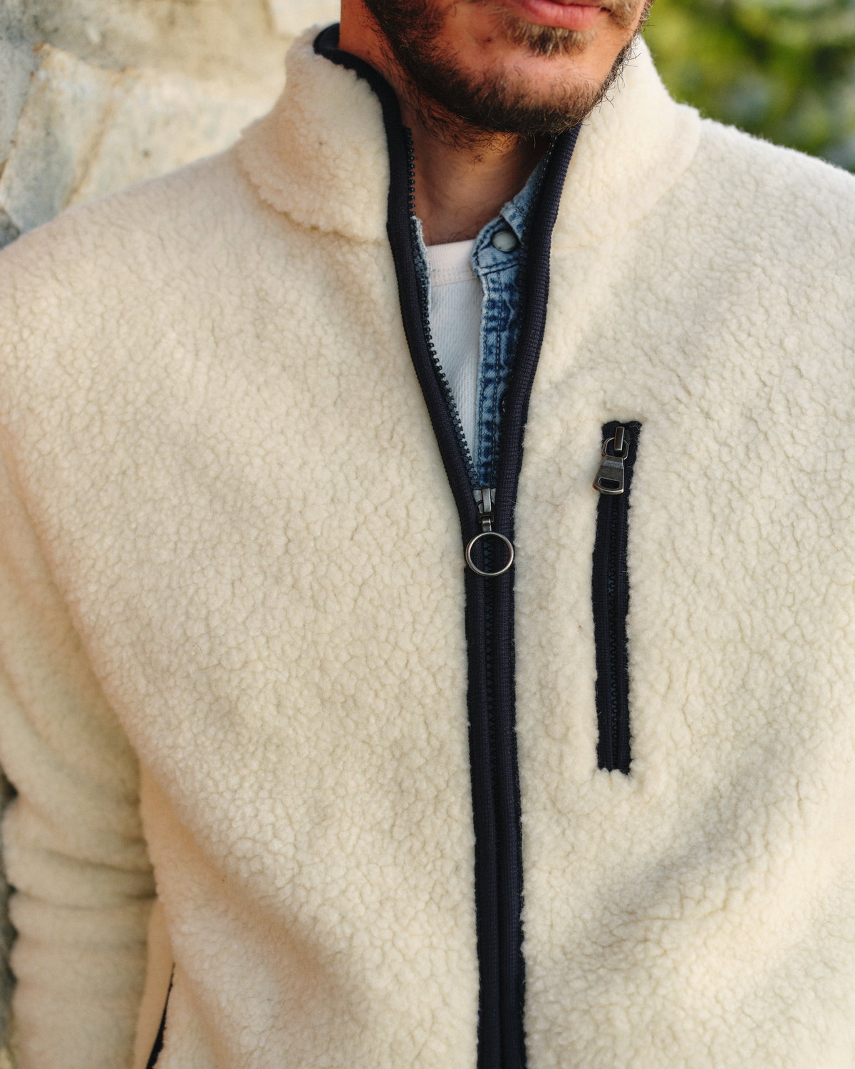 Die WoolPure® Fleecejacke